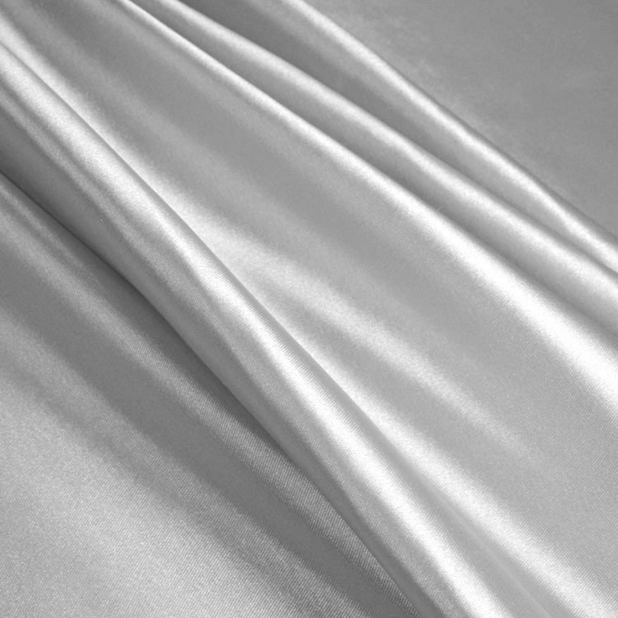 Silver Stretch Charmeuse